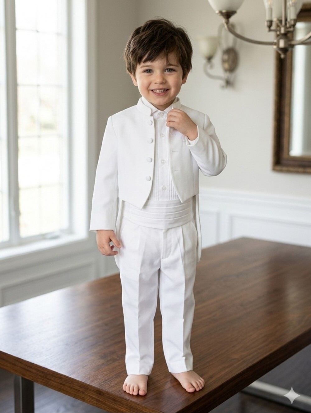 Boys white Tuxedo